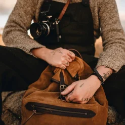 Camp backpack / Suede