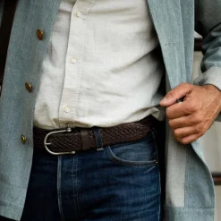 Manille Belt / braided leather