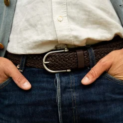 Manille Belt / braided leather