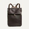 Puncho leather backpack
