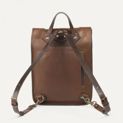 Puncho leather backpack